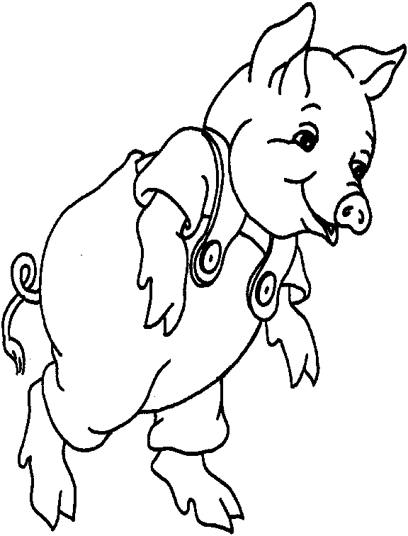 Free printable Pig coloring page #17623 from Animals collection