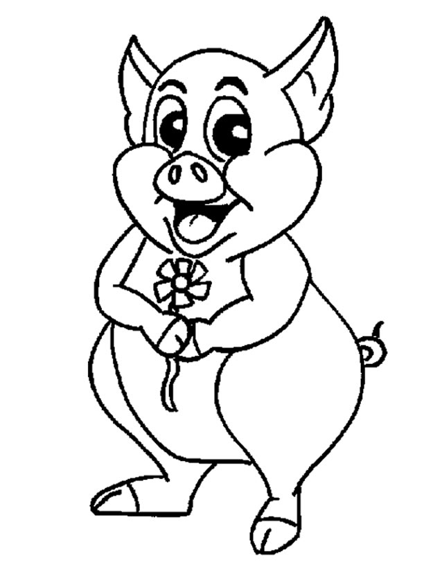 Free printable Pig coloring page #17669 from Animals collection Free printable Pig coloring page #17669 from Animals collection