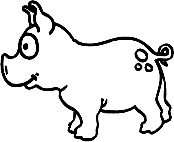 Free printable Pig coloring page #17694 from Animals collection Free printable Pig coloring page #17694 from Animals collection