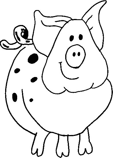 Free printable Pig coloring page #17699 from Animals collection Free printable Pig coloring page #17699 from Animals collection