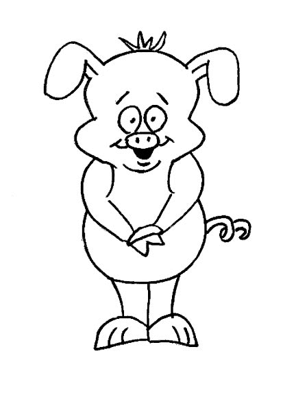 Free printable Pig coloring page #17807 from Animals collection