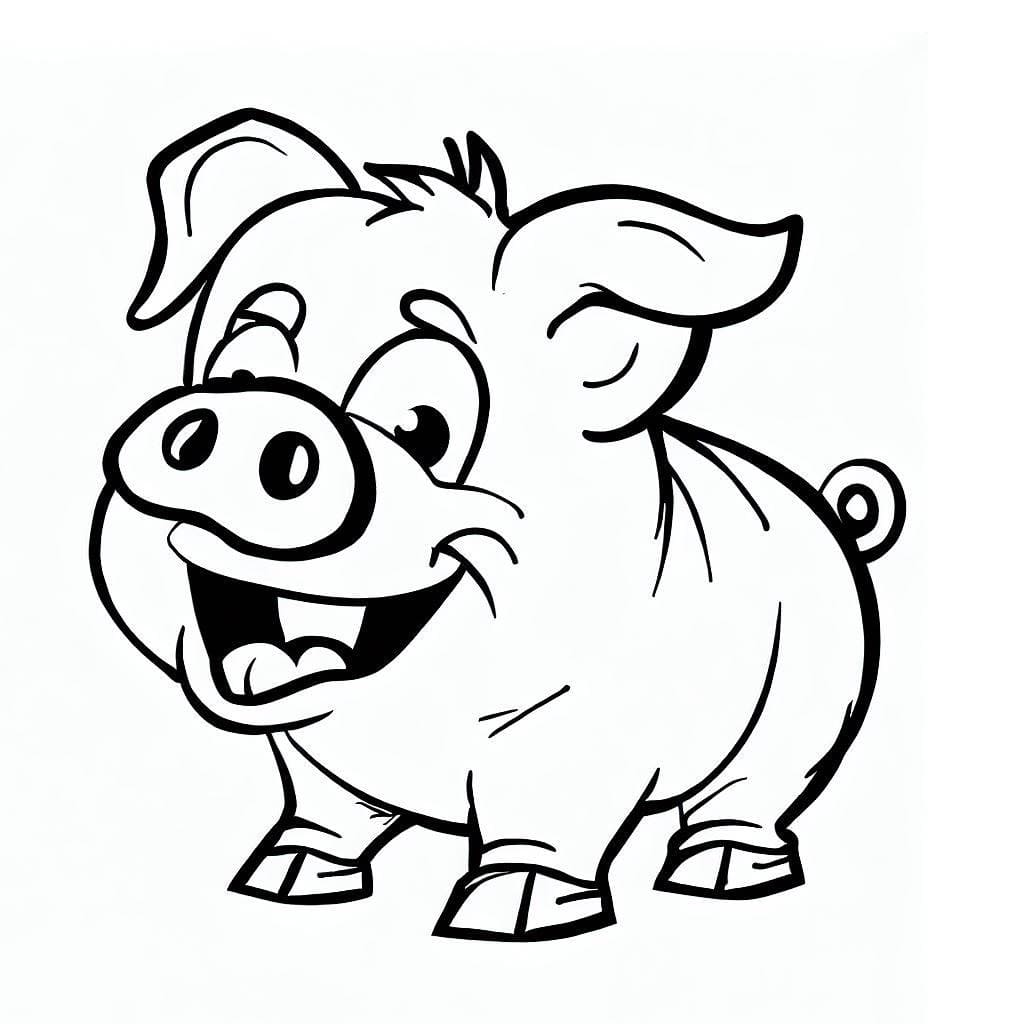 Free printable Pig coloring page #191155 from Animals collection
