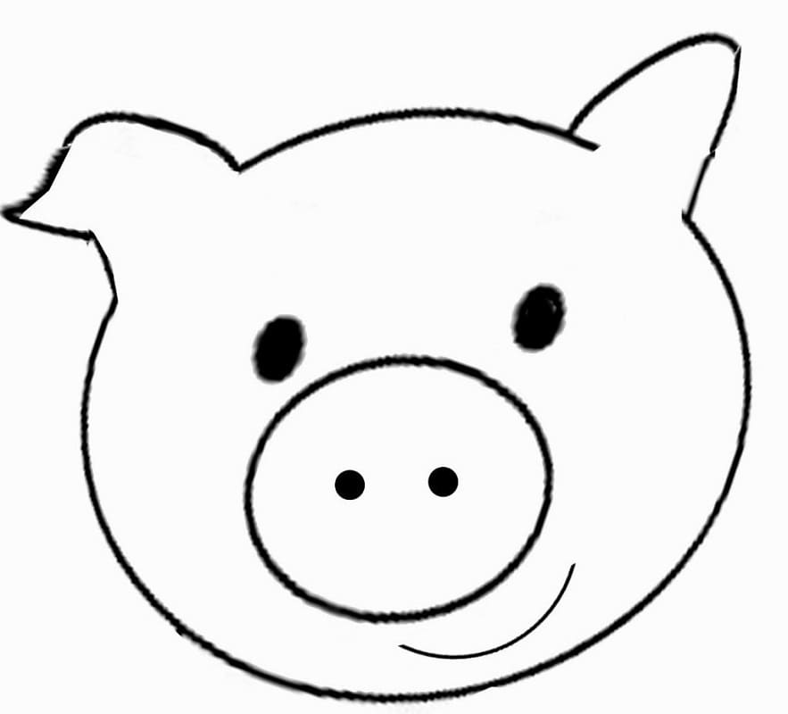 Free printable Pig coloring page #191203 from Animals collection