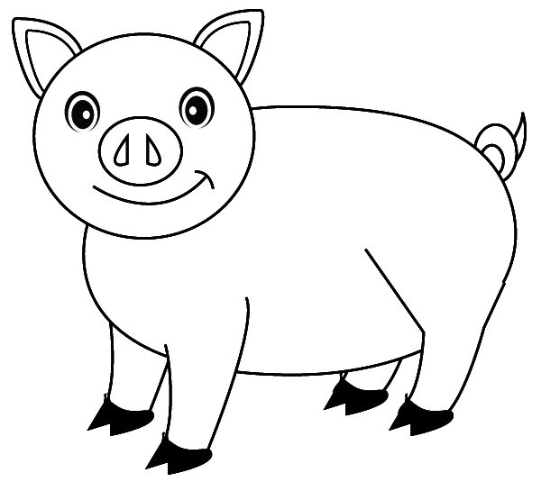 Coloring page: Pig (Animals) #3587 - Free Printable Coloring Pages