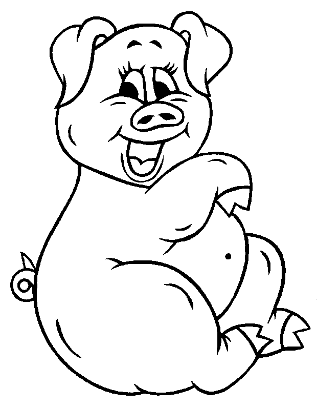Coloring page: Pig (Animals) #3594 - Free Printable Coloring Pages