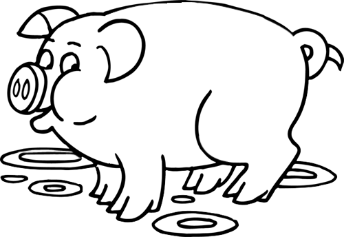 Coloring page: Pig (Animals) #3609 - Free Printable Coloring Pages