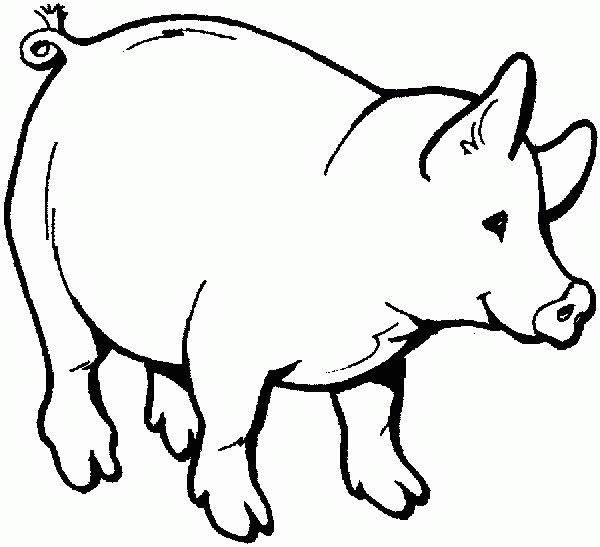 Coloring page: Pig (Animals) #3610 - Free Printable Coloring Pages