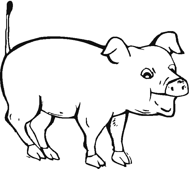 Coloring page: Pig (Animals) #3657 - Free Printable Coloring Pages