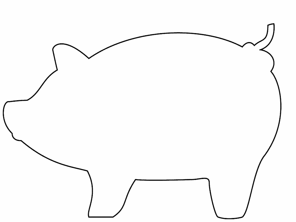 Pig #3664 (Animals) – Free Printable Coloring Pages