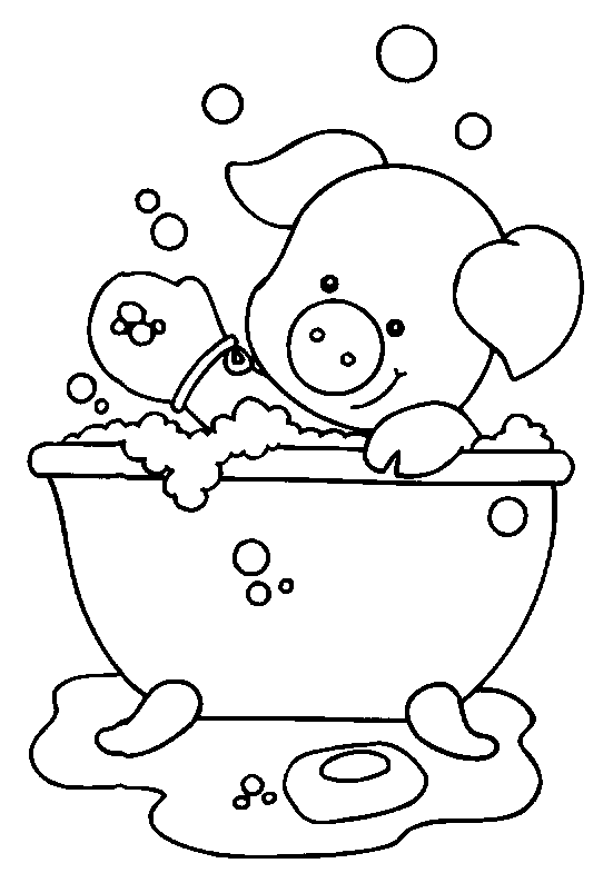 Coloring page: Pig (Animals) #3667 - Free Printable Coloring Pages