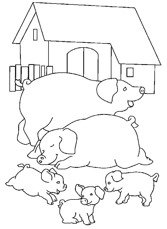 Coloring page: Pig (Animals) #3675 - Free Printable Coloring Pages