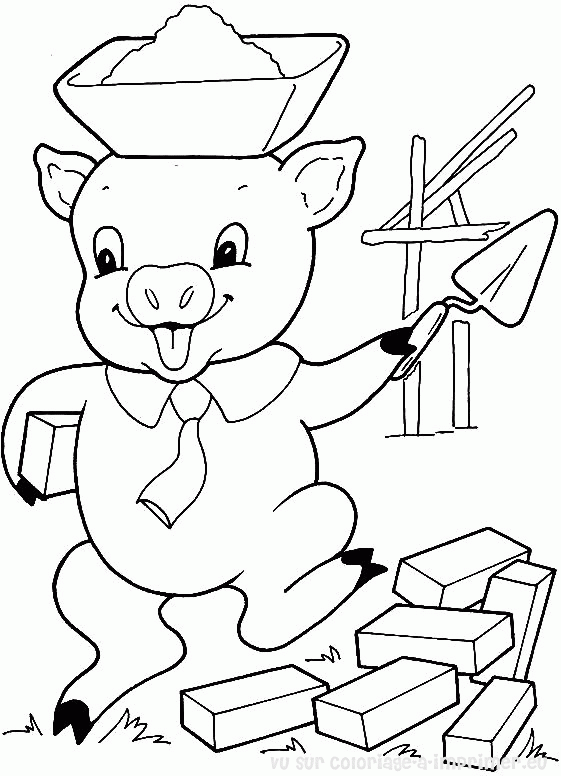 Coloring page: Pig (Animals) #3691 - Free Printable Coloring Pages