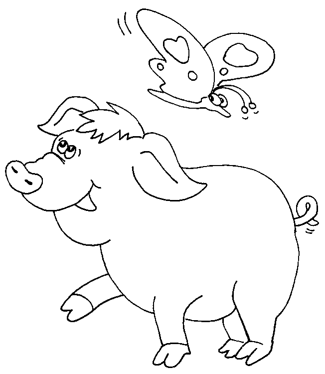 Coloring page: Pig (Animals) #3696 - Free Printable Coloring Pages