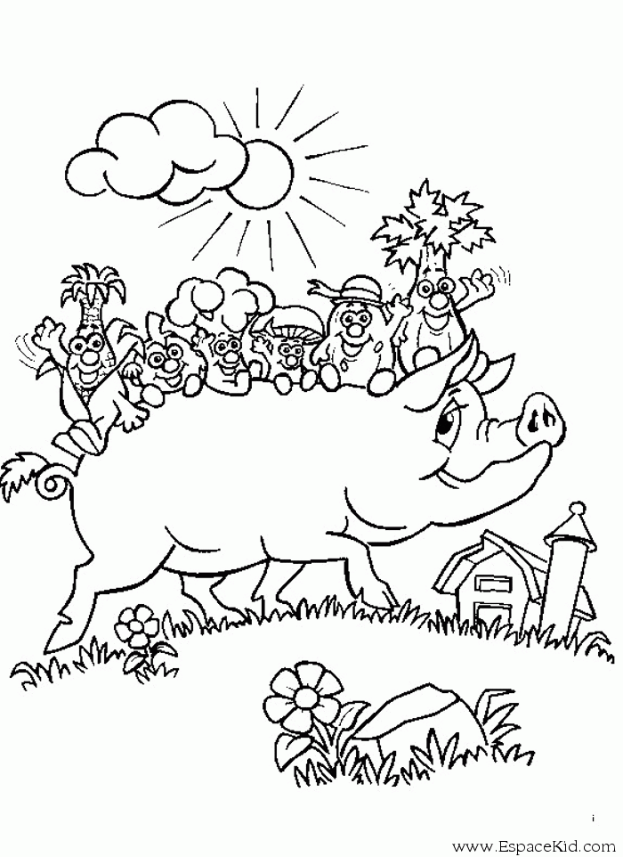 Coloring page: Pig (Animals) #3707 - Free Printable Coloring Pages