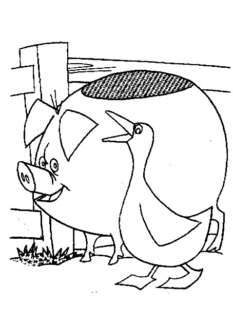 Coloring page: Pig (Animals) #3711 - Free Printable Coloring Pages