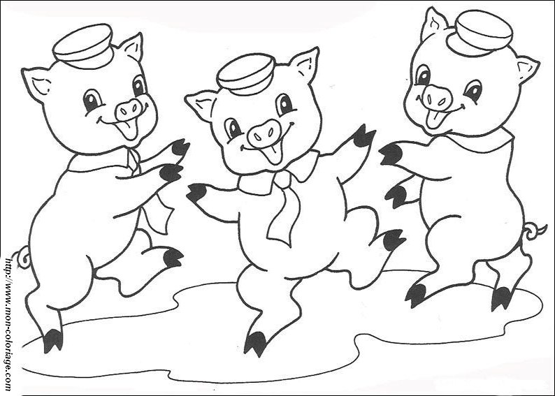 Coloring page: Pig (Animals) #3728 - Free Printable Coloring Pages
