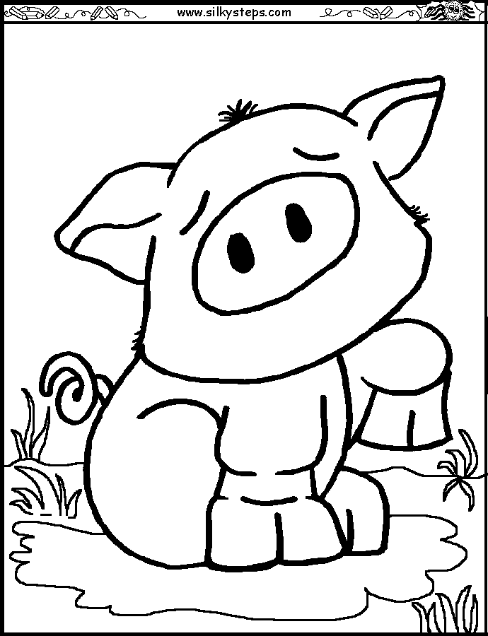 Coloring page: Pig (Animals) #3749 - Free Printable Coloring Pages