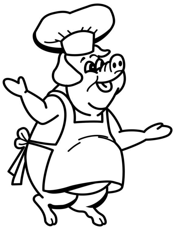 Coloring page: Pig (Animals) #3758 - Free Printable Coloring Pages