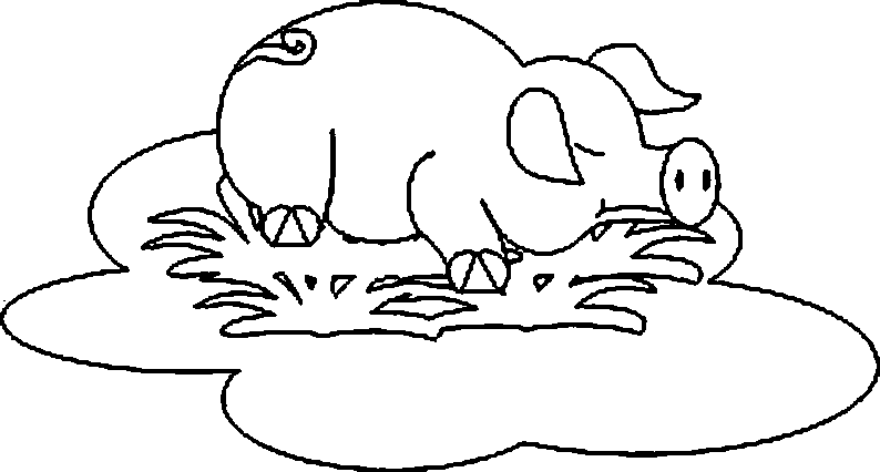 Coloring page: Pig (Animals) #3760 - Free Printable Coloring Pages