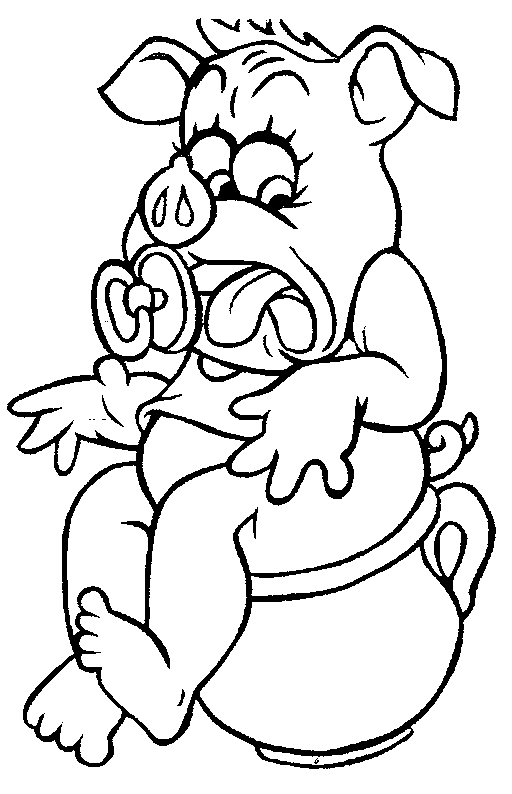 Coloring page: Pig (Animals) #3776 - Free Printable Coloring Pages
