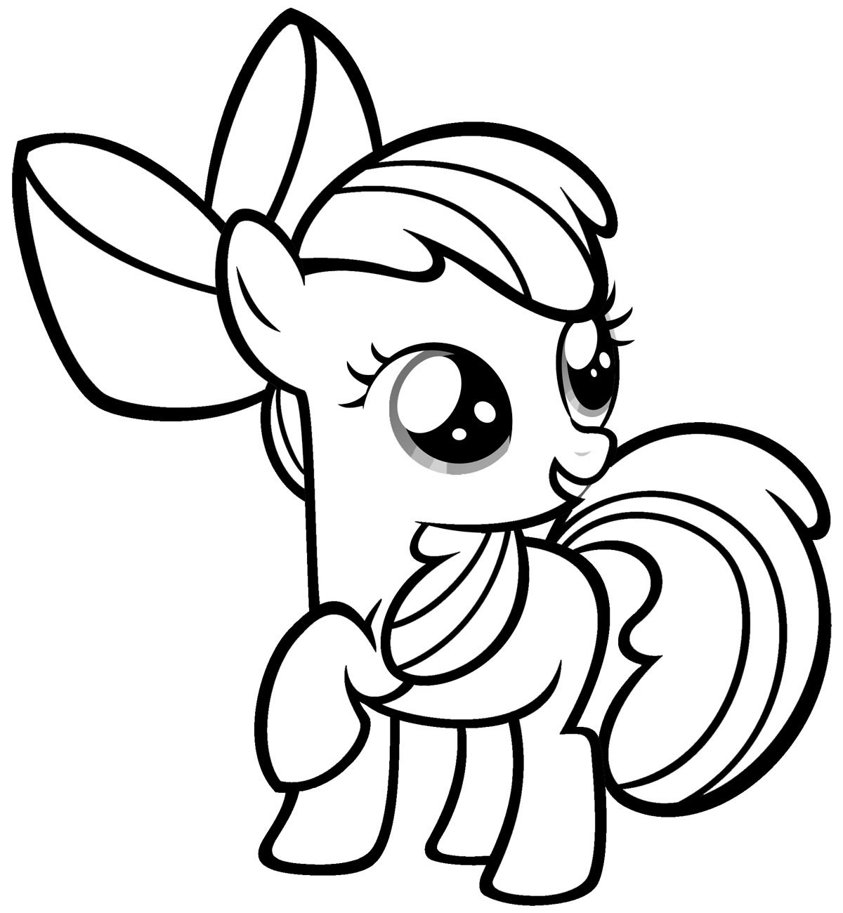 Coloring page: Pony (Animals) #17831 - Free Printable Coloring Pages