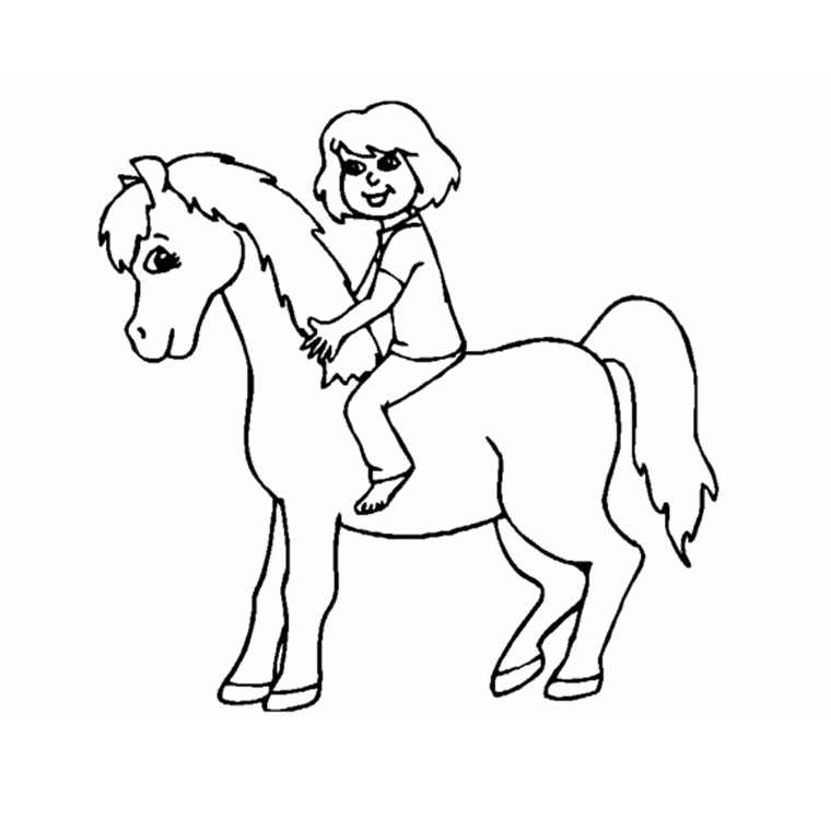 Coloring page: Pony (Animals) #17833 - Free Printable Coloring Pages