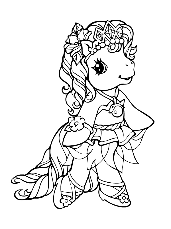 Coloring page: Pony (Animals) #17896 - Free Printable Coloring Pages