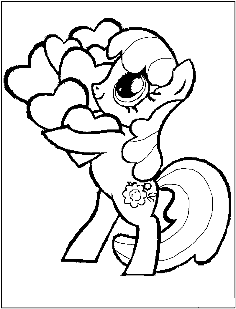 Drawing Pony 20 Animals – Printable coloring pages