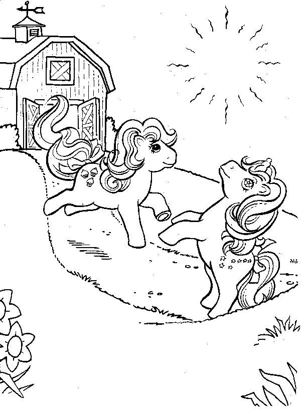 Coloring page: Pony (Animals) #17974 - Free Printable Coloring Pages