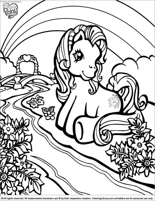 Coloring page: Pony (Animals) #17988 - Free Printable Coloring Pages