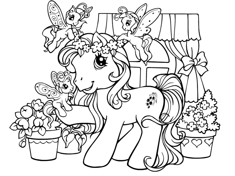 Coloring page: Pony (Animals) #18010 - Free Printable Coloring Pages
