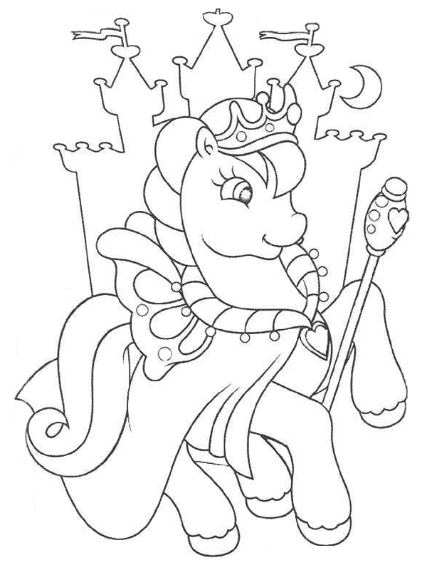 Coloring page: Pony (Animals) #18019 - Free Printable Coloring Pages