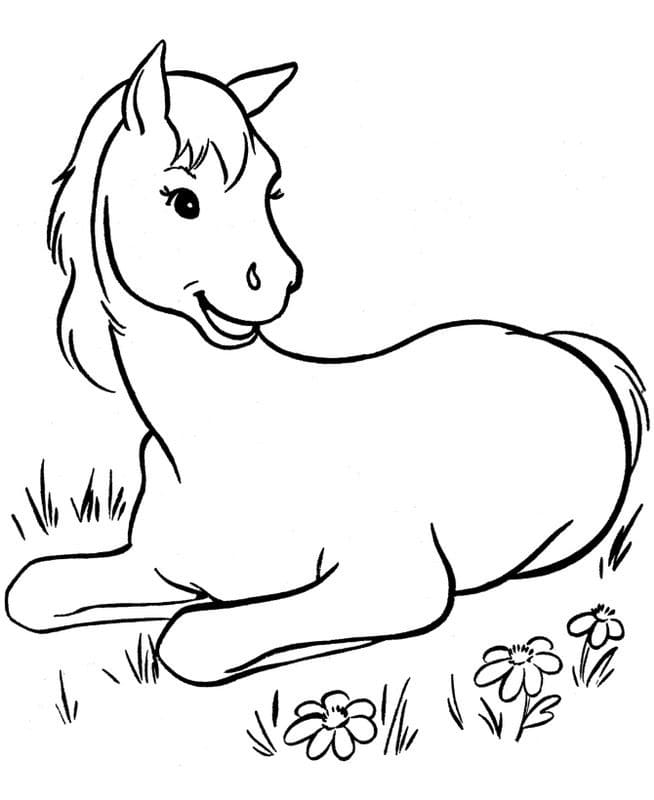 Free printable Pony coloring page #214234 from Animals collection