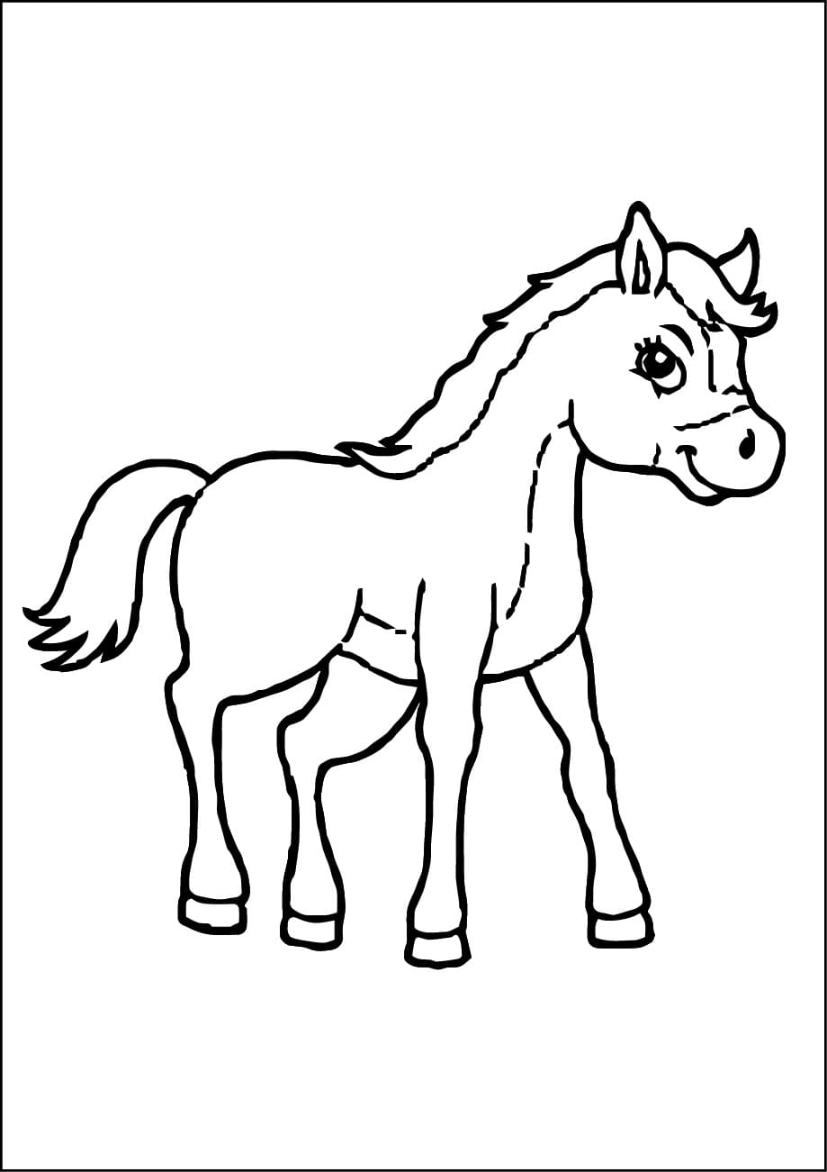 Free printable Pony coloring page #214235 from Animals collection Free printable Pony coloring page #214235 from Animals collection