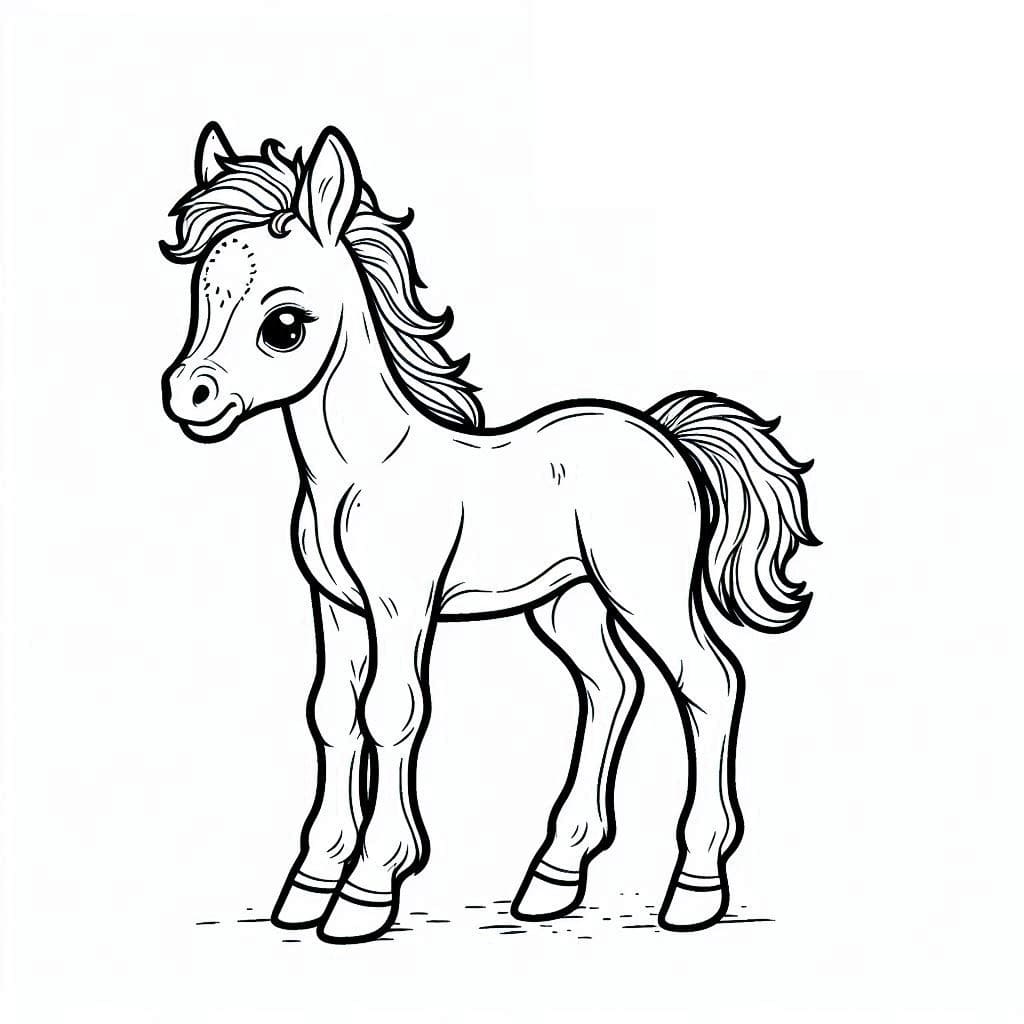 Free printable Pony coloring page #214243 from Animals collection