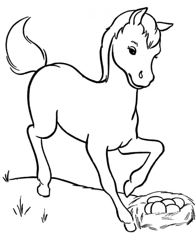 Free printable Pony coloring page #214246 from Animals collection