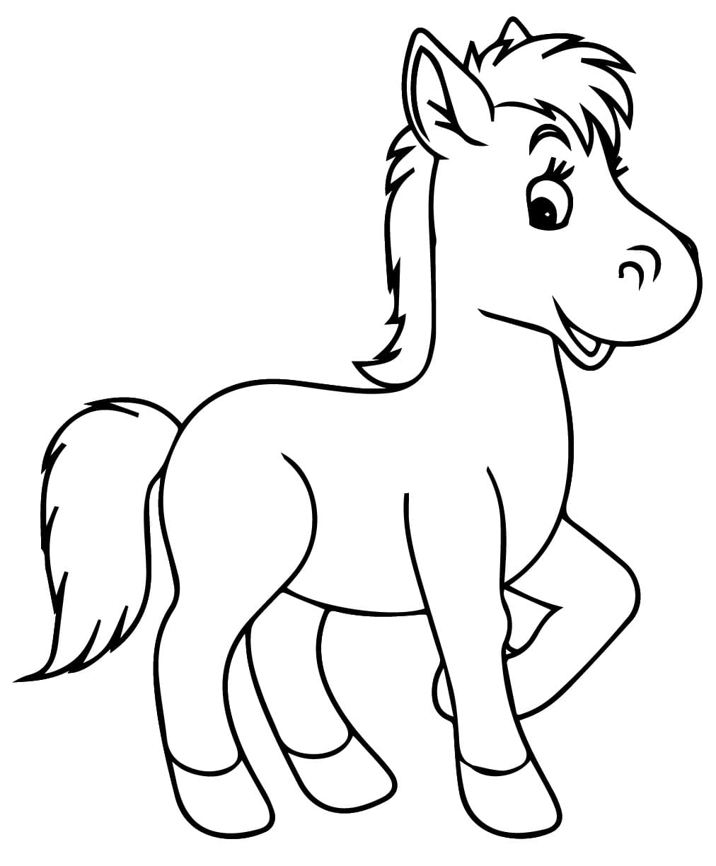 Free printable Pony coloring page #214252 from Animals collection