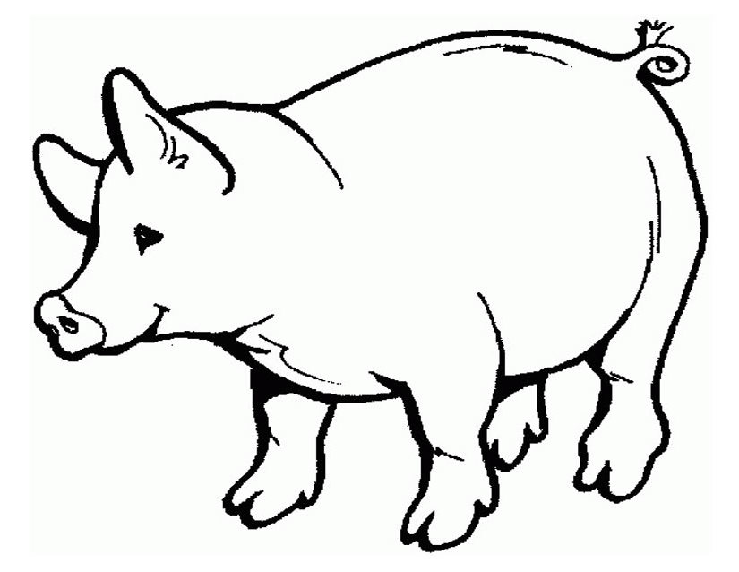 Coloring page: Pork (Animals) #17621 - Free Printable Coloring Pages
