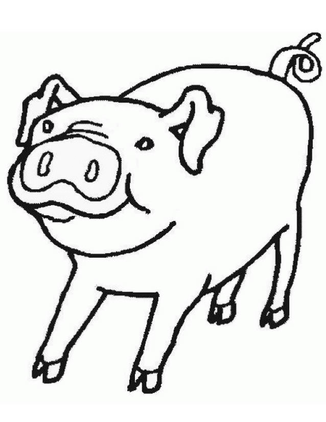 Coloring page: Pork (Animals) #17633 - Free Printable Coloring Pages