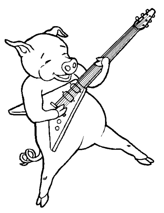 Coloring page: Pork (Animals) #17649 - Free Printable Coloring Pages