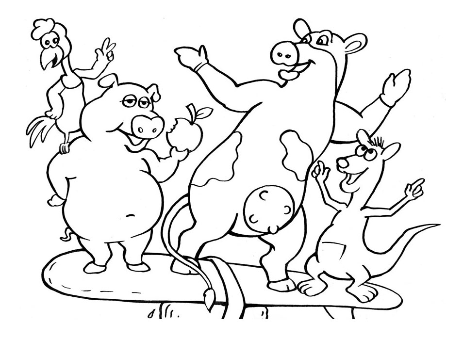Coloring page: Pork (Animals) #17656 - Free Printable Coloring Pages