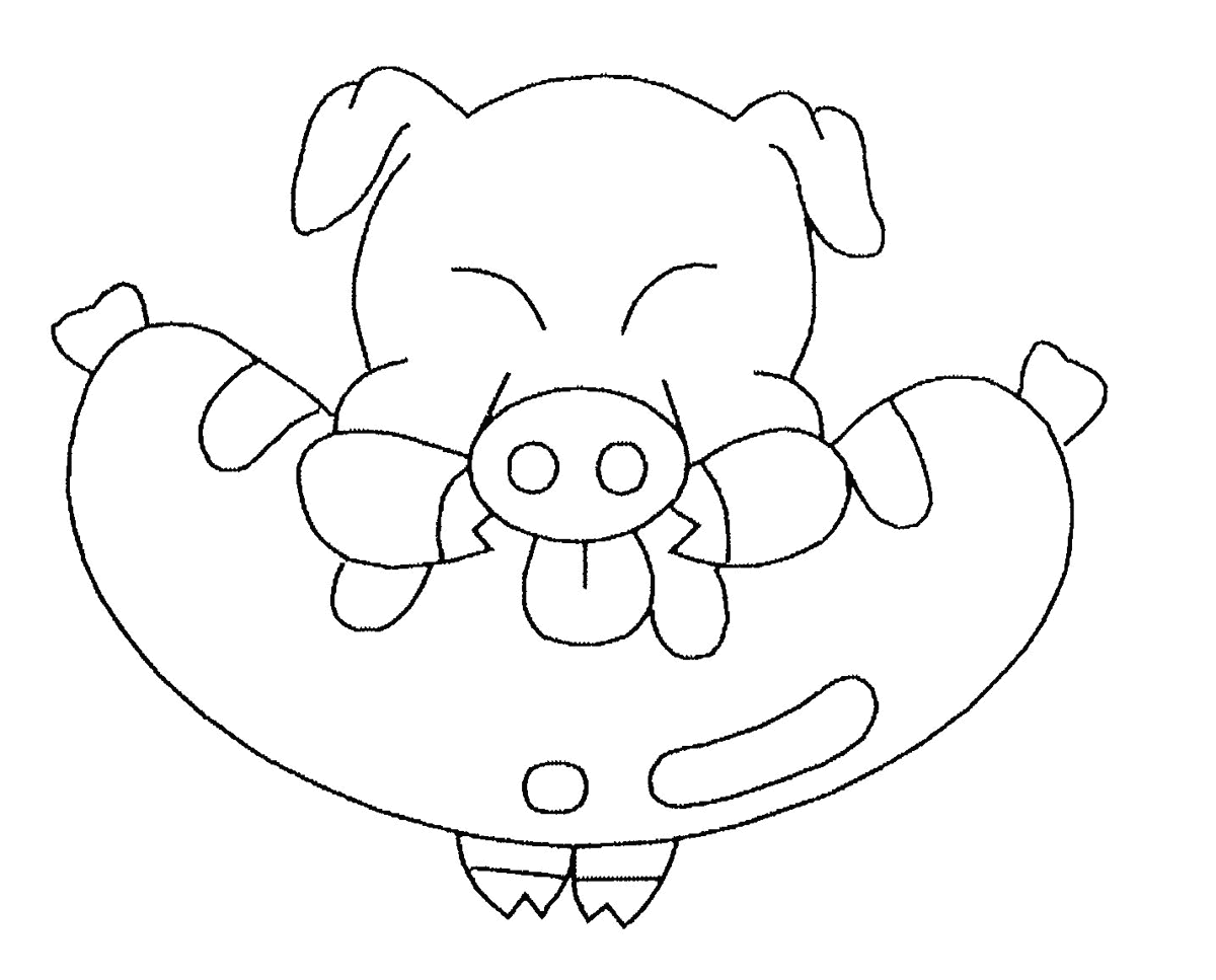 Coloring page: Pork (Animals) #17695 - Free Printable Coloring Pages