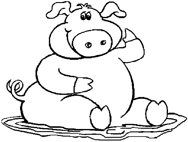 Coloring page: Pork (Animals) #17735 - Free Printable Coloring Pages