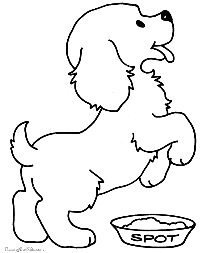 Coloring page: Puppy (Animals) #2890 - Free Printable Coloring Pages