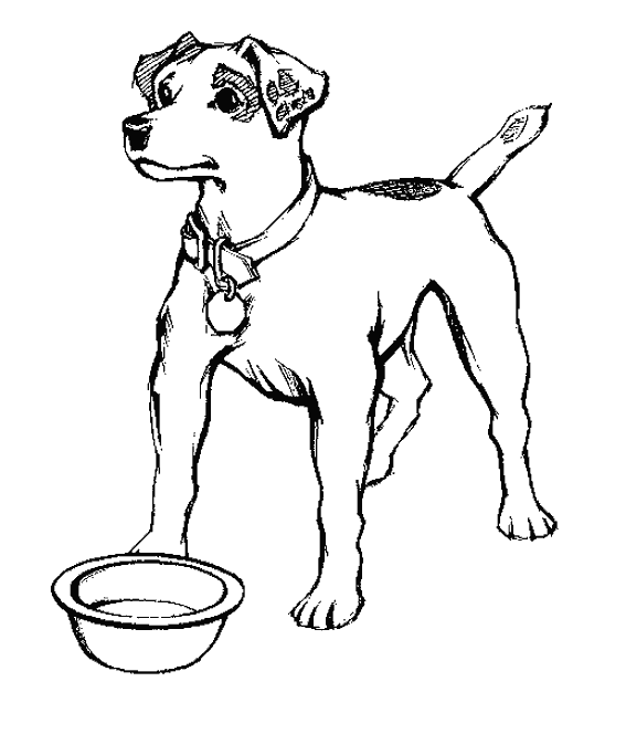 Coloring page: Puppy (Animals) #2893 - Free Printable Coloring Pages