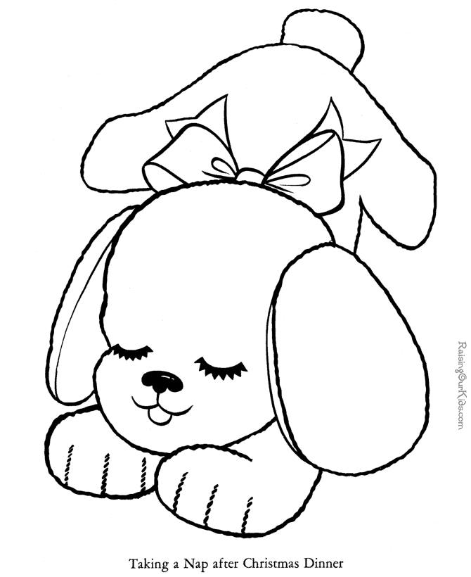 Coloring page: Puppy (Animals) #2901 - Free Printable Coloring Pages