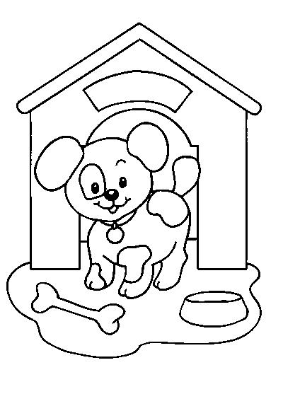 Coloring page: Puppy (Animals) #2912 - Free Printable Coloring Pages
