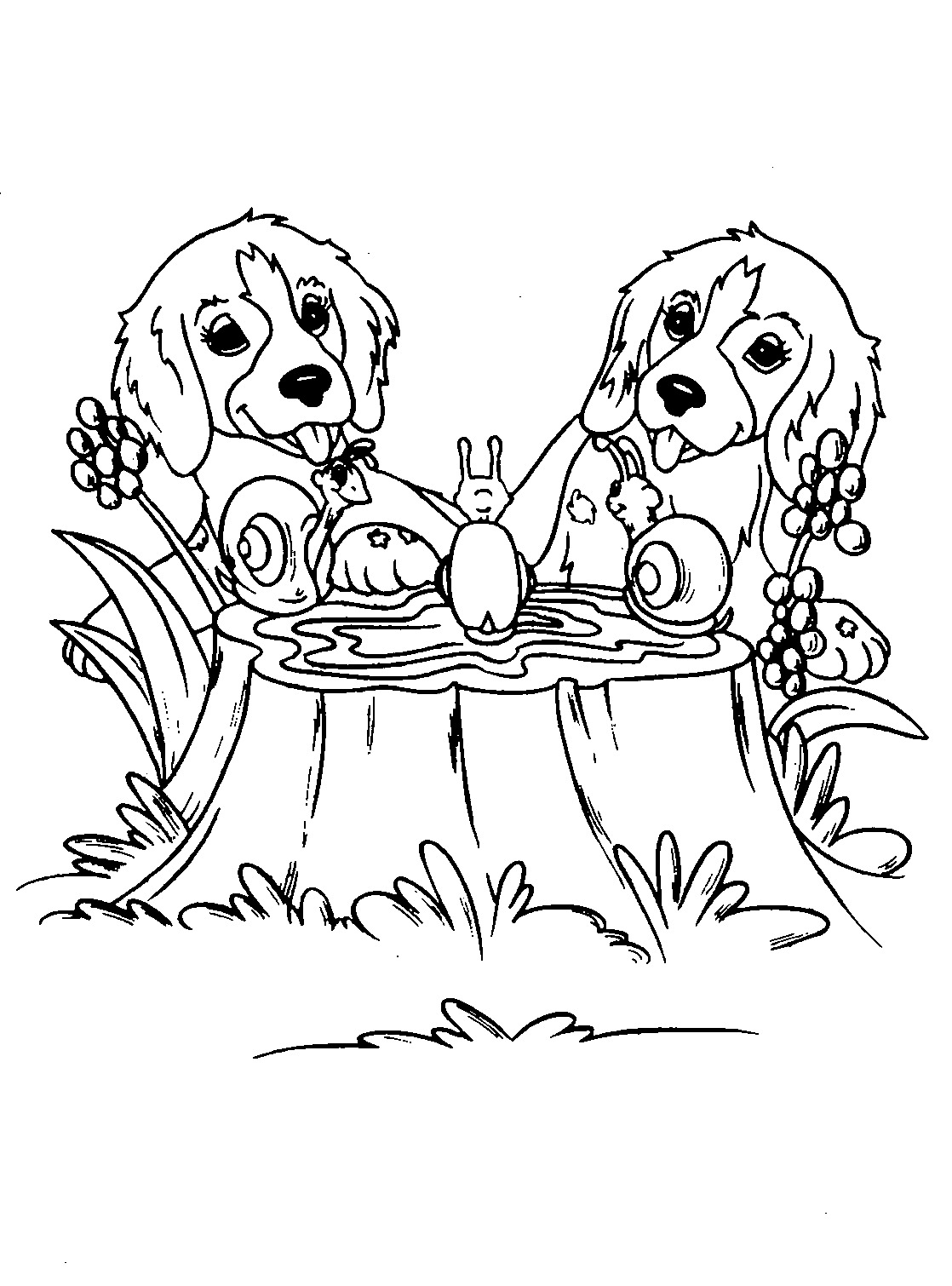 Coloring page: Puppy (Animals) #2936 - Free Printable Coloring Pages