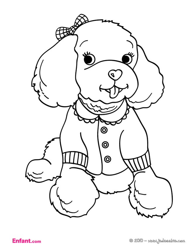 Coloring page: Puppy (Animals) #2976 - Free Printable Coloring Pages