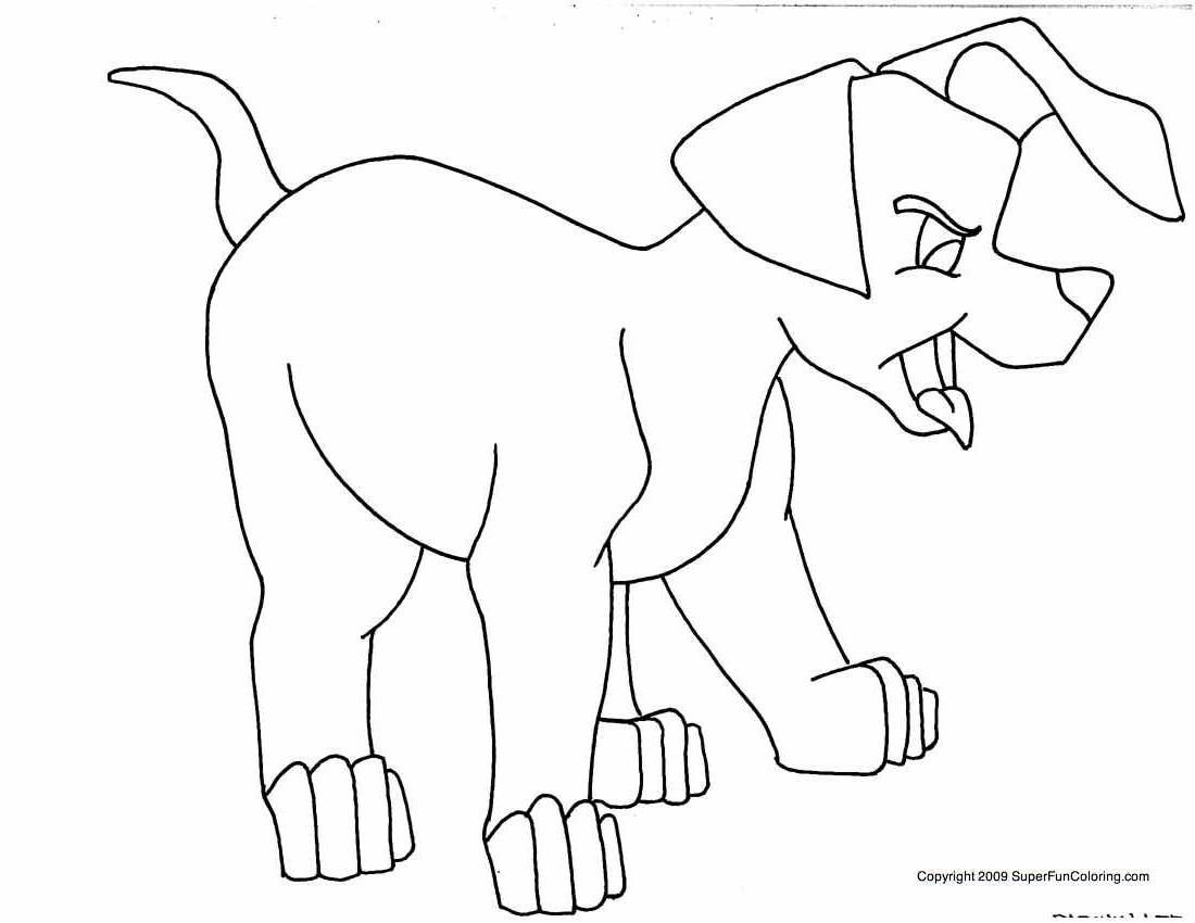 Coloring page: Puppy (Animals) #2981 - Free Printable Coloring Pages